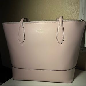 Pink Kate Spade Large Zip-top Tote Bag